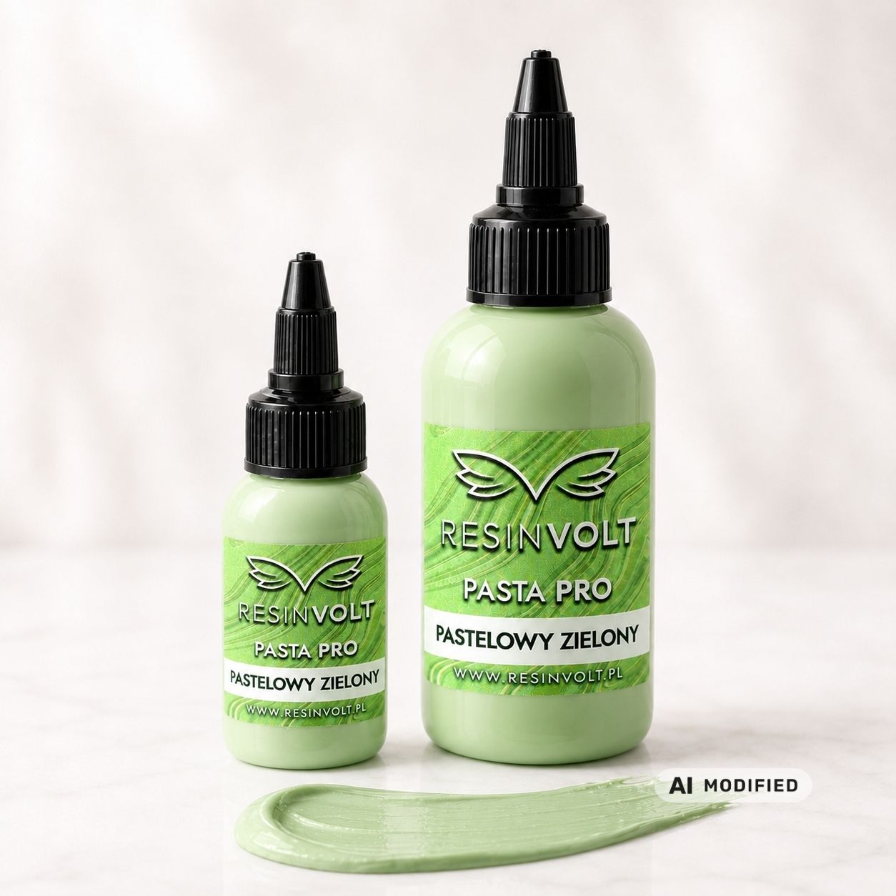 Pasta PRO pastelowy zielony - pigment do żywicy epoksydowej | ResinVolt - obrazek 3