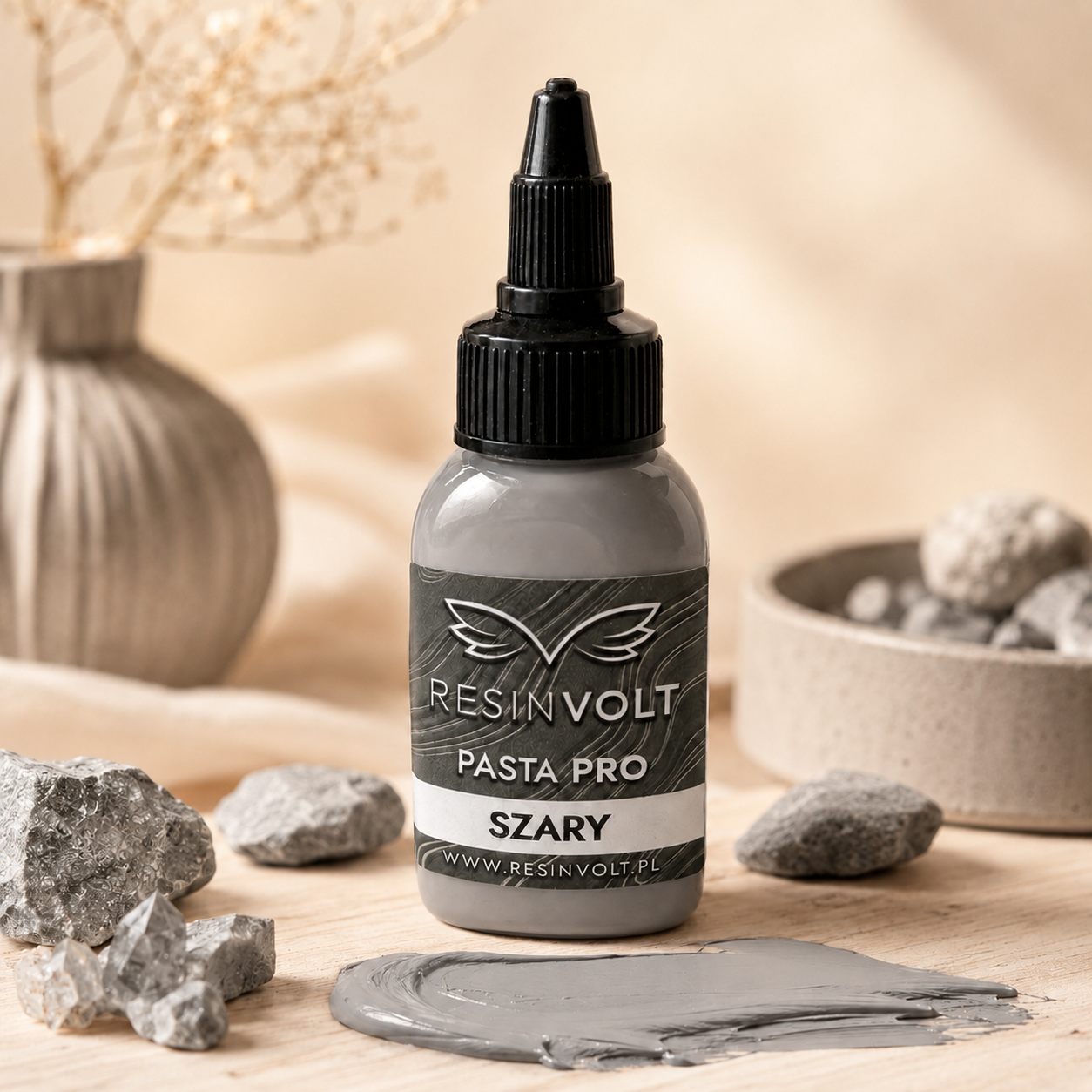 Pasta PRO Szary – pigment do żywicy epoksydowej ResinVolt 30ml