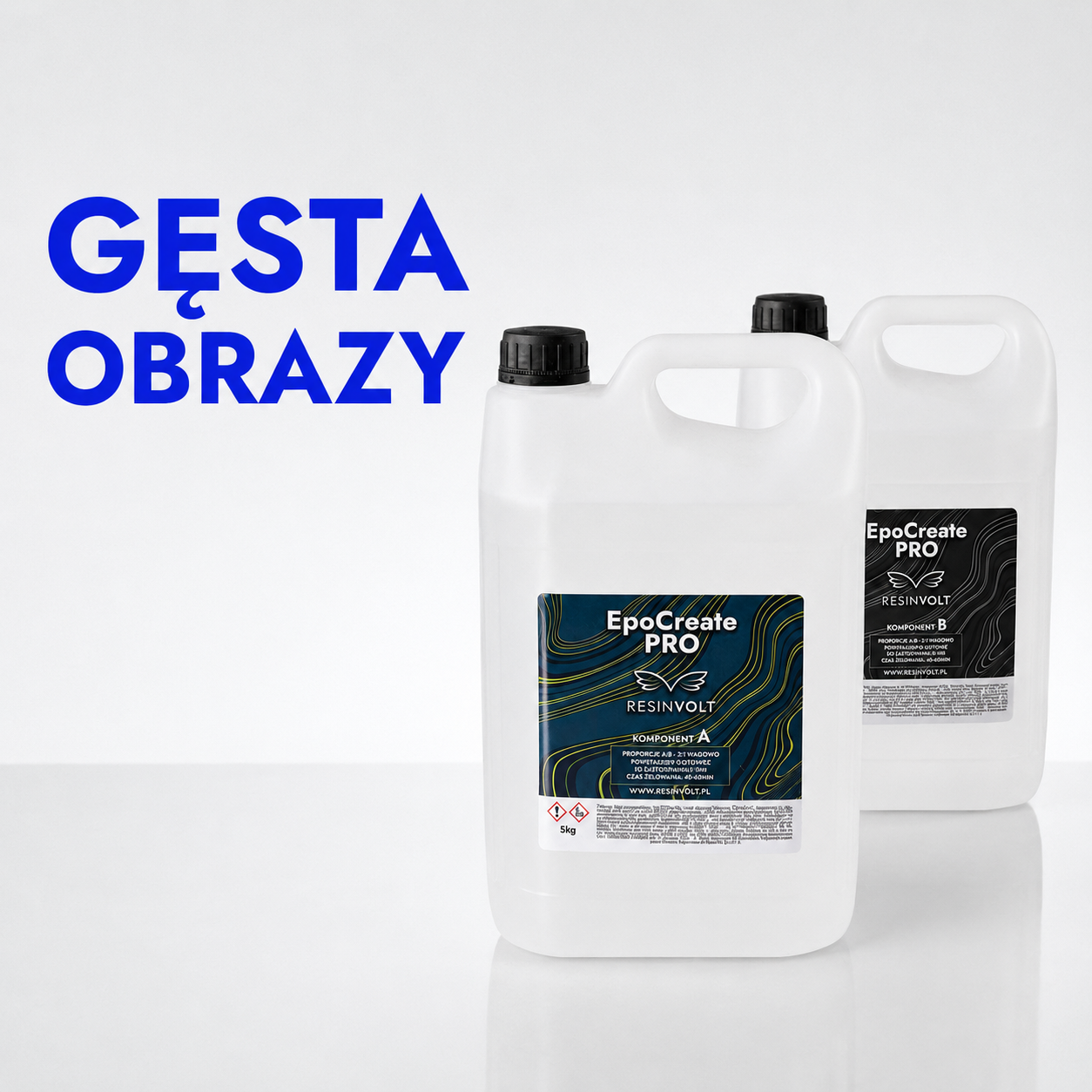 Żywica epoksydowa do obrazów, stolików i blatów EpoCreate PRO 7,5 kg Resinvolt