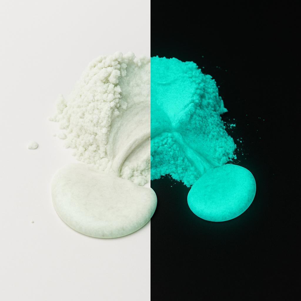 pigment glow świecący w ciemności turkusowy Resinvolt