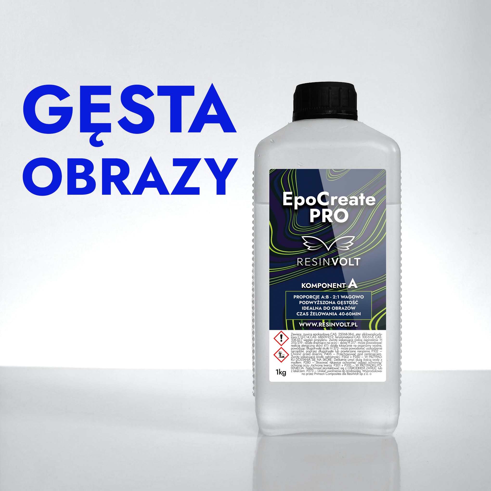 Żywica epoksydowa do obrazów EpoCreate PRO zestaw Resinvolt