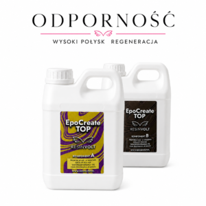 Zestaw EpoCreate TOP 4 kg żywica do zabezpieczania i wykańczania prac z żywicy, wysoki połysk i regeneracja powierzchni