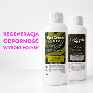 Żywica EpoCreate TOP 2 kg – zapas do regularnego wykańczania prac Resinvolt