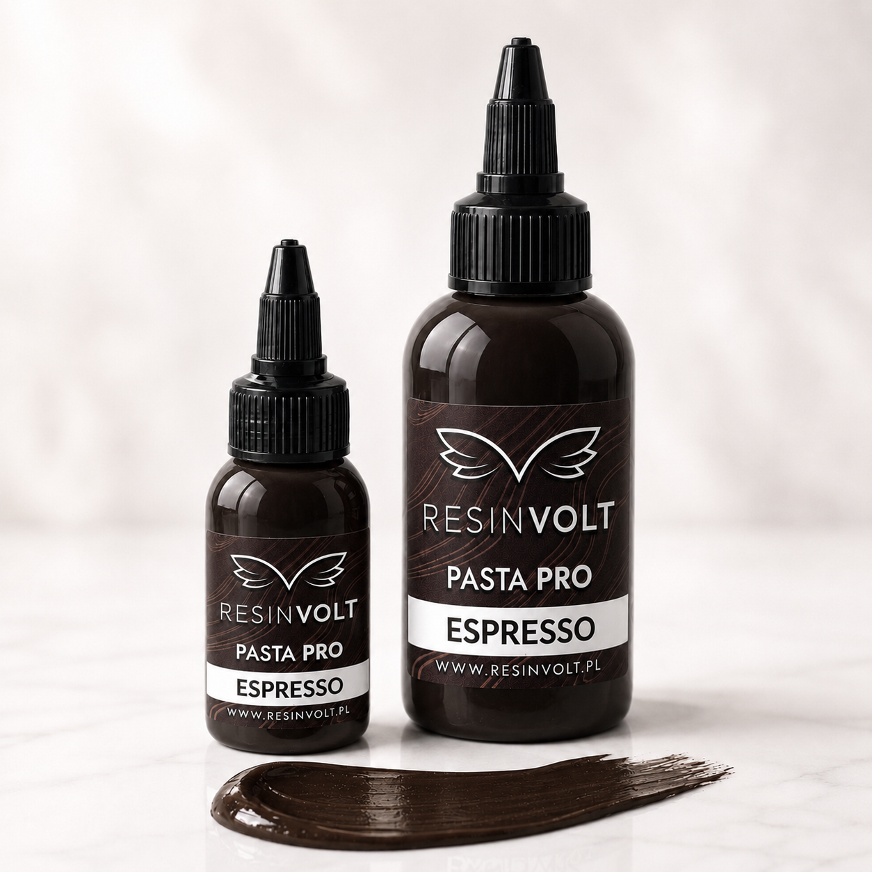 rązowa pasta pigmentowa do żywicy epoksydowej Resinvolt Pasta PRO Espresso - butelki 30ml i 100ml